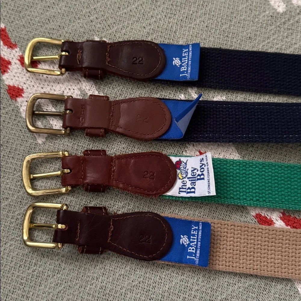 J Bailey buddy belt bundle - 4 belts, size 22